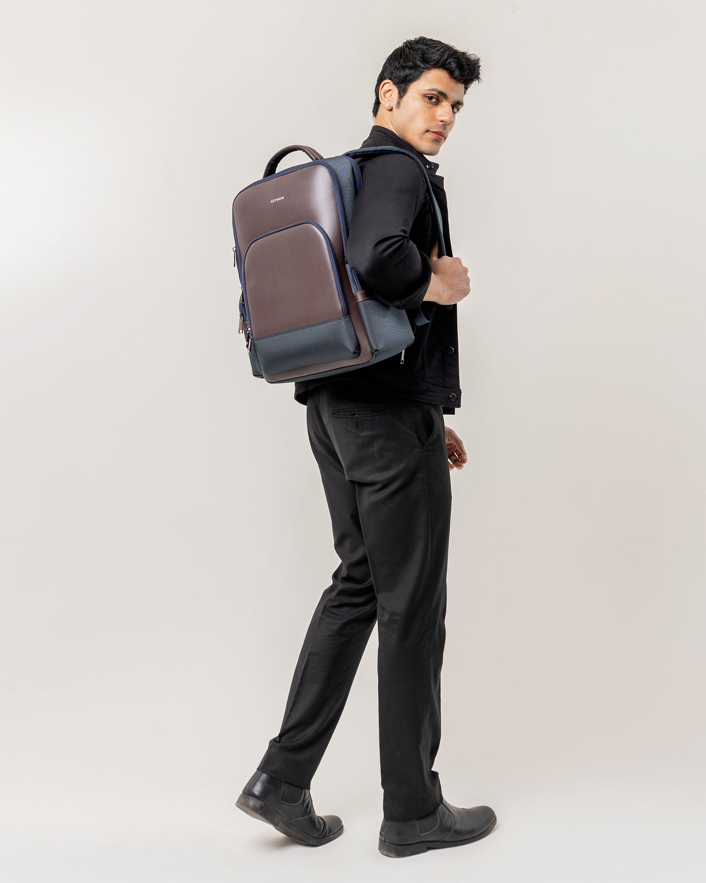 The Krossover Backpack-Mocha Blue