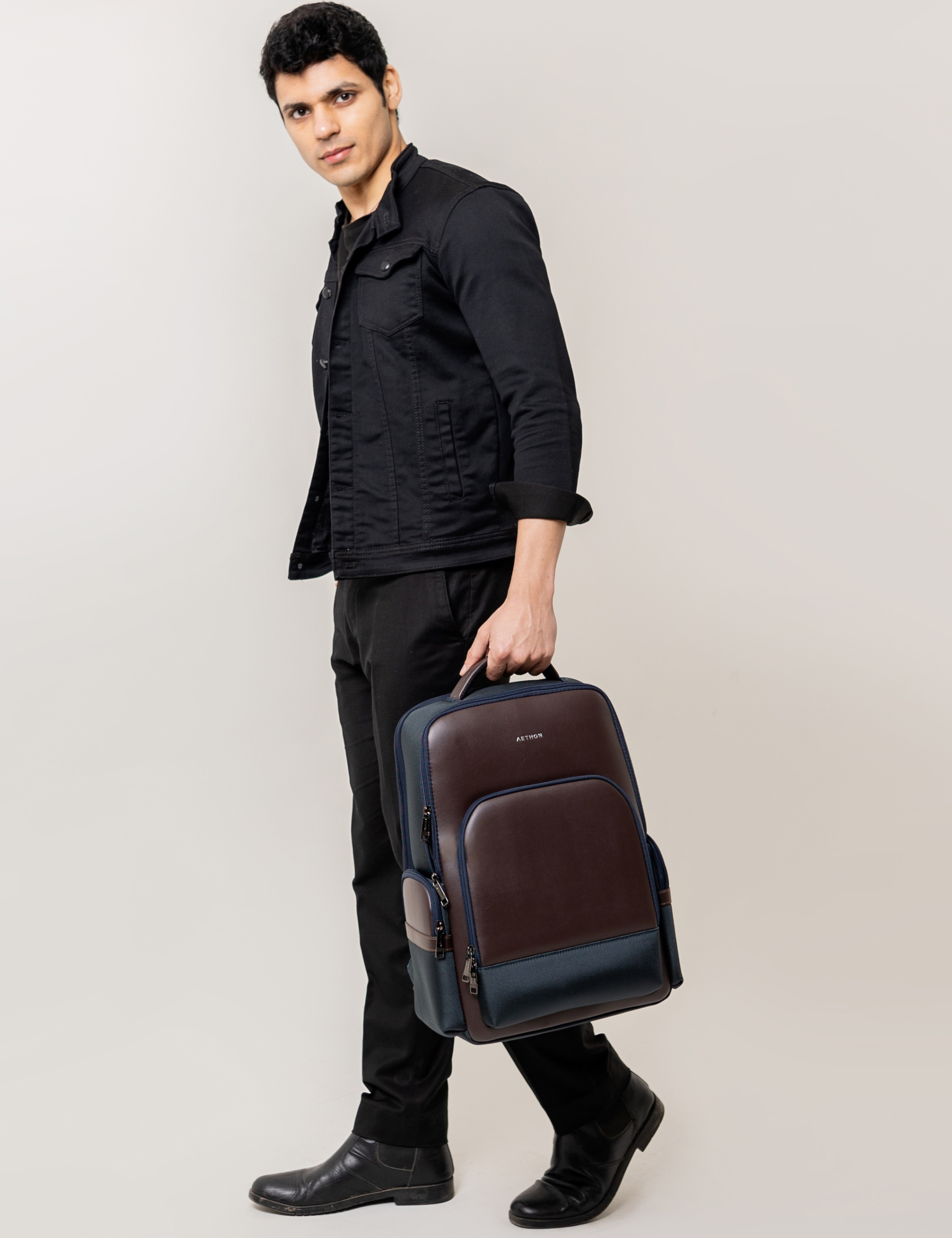 The Krossover Backpack-Mocha Blue