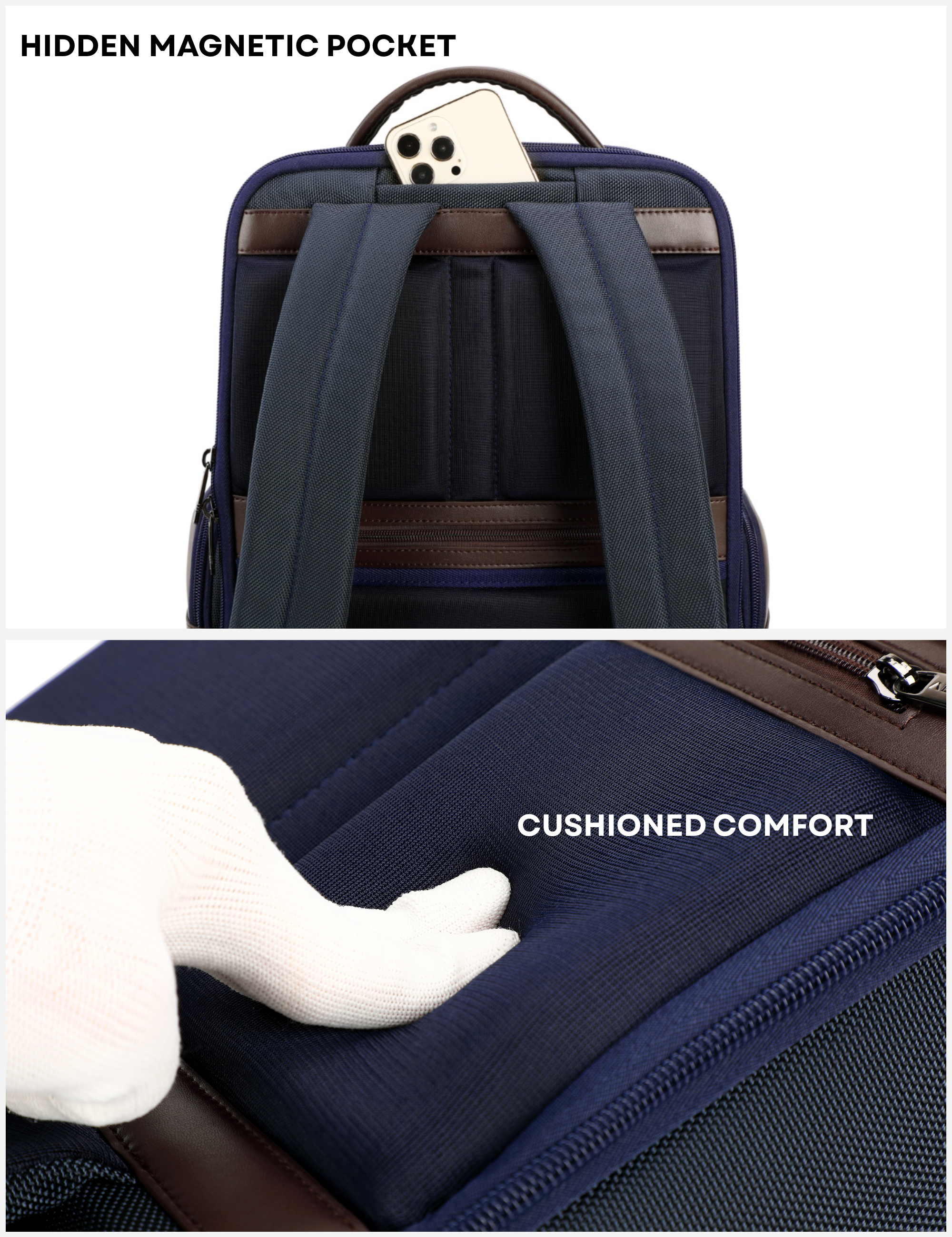 The Krossover Backpack-Mocha Blue