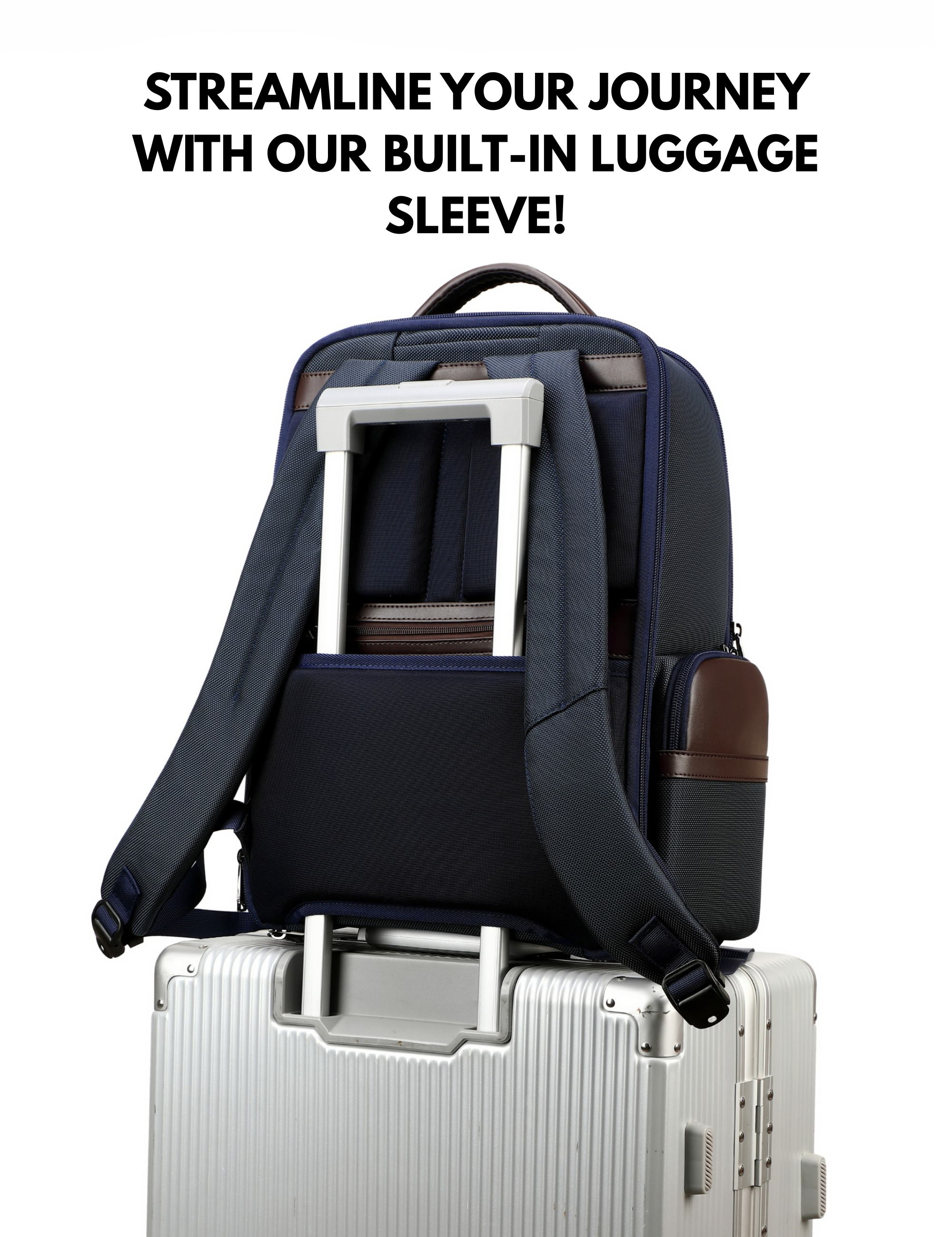 The Krossover Backpack-Mocha Blue